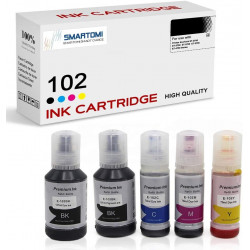 SMARTOMI Epson 102 kompatibel 102 bl?ckpatroner 5PK (2K C M Y)