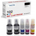 SMARTOMI Epson 102 kompatibel 102 bl?ckpatroner 5PK (2K C M Y)