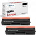 (Med chip) SMARTOMI HP 106A W1106A kompatibel tonerkassett 2PK