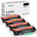 SMARTOMI HP 4PK KCMY kompatibel 117A W2070A W2071A W2072A W2073A tonerkassett (med chip)