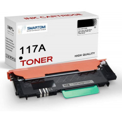 SMARTOMI 1PK svart HP 117A W2070A kompatibel tonerkassett (med chip)