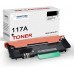 SMARTOMI 1PK svart HP 117A W2070A kompatibel tonerkassett (med chip)