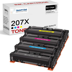 SMARTOMI HP 207X kompatibel KCMY-tonerkassett 4pk (NO chip)