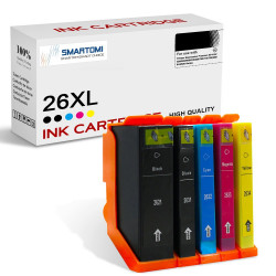 SMARTOMI Epson 26XL 26-kompatibla bl?ckpatroner 5PK (1K 1PB C M Y)