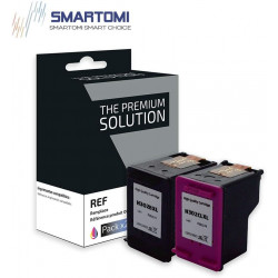 SMARTOMI Renoverade HP 302XL 302 bl?ckpatroner 2PK