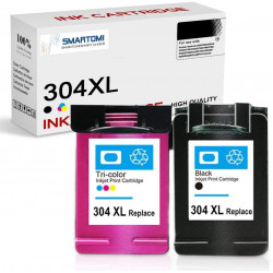 SMARTOMI Renoverade HP 304XL 304 bl?ckpatroner 2PK
