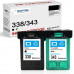 SMARTOMI Renoverade HP 338 343 bl?ckpatroner 2PK