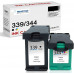 SMARTOMI Renoverade HP 339 344 bl?ckpatroner 2PK