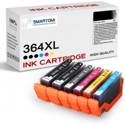 SMARTOMI HP 363XL 363-kompatibla bl?ckpatroner 6-pack (1BK 1C 1M 1Y 1LC 1LM)