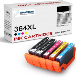 SMARTOMI 5PK HP 364XL bl?ckpatroner med h?g kapacitet (2kcmy)