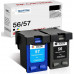 SMARTOMI Renoverade HP 56 57 bl?ckpatroner (1 svart, 1 f?rg)