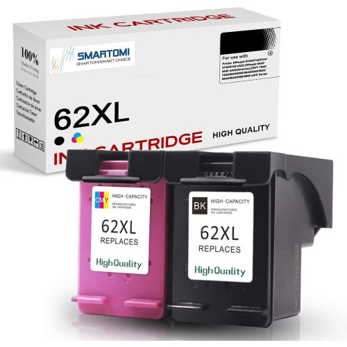 SMARTOMI Renoverade HP 62XL 62 bl?ckpatroner