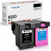 SMARTOMI Renoverade HP 650 650 XL bl?ckpatroner2PK (1 svart 1 Tricolor)