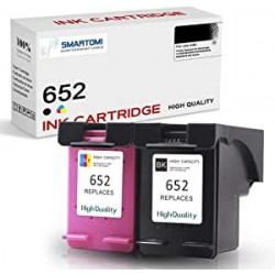 SMARTOMI Renoverade HP 652 bl?ckpatroner 2PK (1 svart 1 Tricolor)