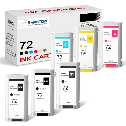 SMARTOMI Renoverade HP 72 bl?ckpatroner 6PK