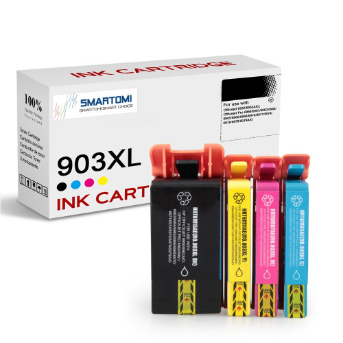 SMARTOMI 4PK HP 903XL-kompatibla KCMY-bl?ckpatroner