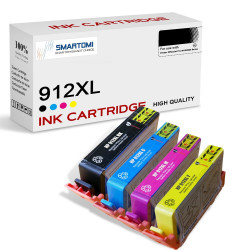 SMARTOMI Renoverade HP 913A 913 bl?ckpatroner 4PK
