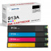 SMARTOMI Renoverade HP 913A 913 bl?ckpatroner 4PK (KCMY)