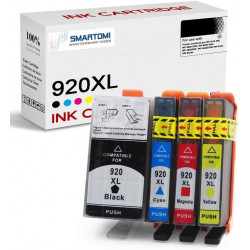 SMARTOMI HP 920XL 920-kompatibla bl?ckpatroner 4PK (KCMY)