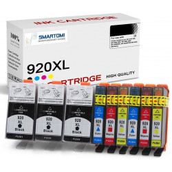 SMARTOMI HP 920XL 920-kompatibla bl?ckpatroner 9PK (3K 2C 2M 2Y)