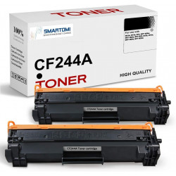 SMARTOMI 2PK HP CF244A 44A-kompatibla svarta tonerkassetter (med chip, 1000 sidor)