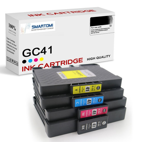 SMARTOMI Ricoh GC41 GC41XL-kompatibla bl?ckpatroner 4PK (KCMY)