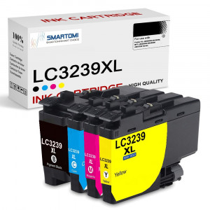 SMARTOMI Brother LC3239XL LC3239 kompatibla Brother-bl?ckpatroner 4PK (KCMY)