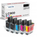 SMARTOMI Brother LC900 LC950 LC41 Kompatibla bl?ckpatroner 5PK 2K CMY