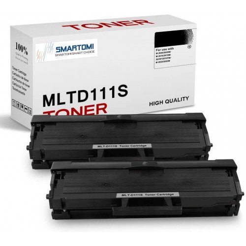 SMARTOMI 2PK Samsung MLT-D111S kompatibla svarta tonerkassetter