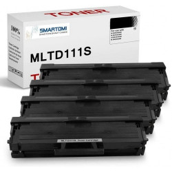 SMARTOMI 4PK Samsung MLT-D111S kompatibla svarta tonerkassetter