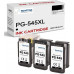 SMARTOMI renoverade HP PG-545XL bl?ckpatroner (1 x skrivhuvud, 3 x svart)