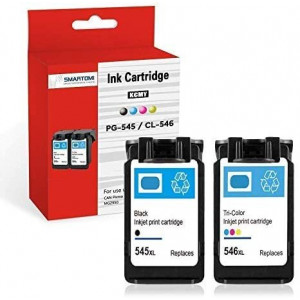 SMARTOMI Canon-kompatibla PG-545 CL-546XL-bl?ckpatroner