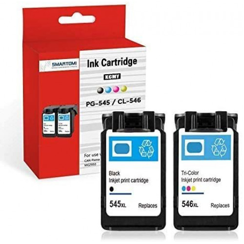SMARTOMI Canon-kompatibla PG-545 CL-546XL-bl?ckpatroner