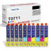SMARTOMI Epson T0711 0712 0713 0714 Kompatibla bl?ckpatroner 10PK (4K 2C 2M 2Y)