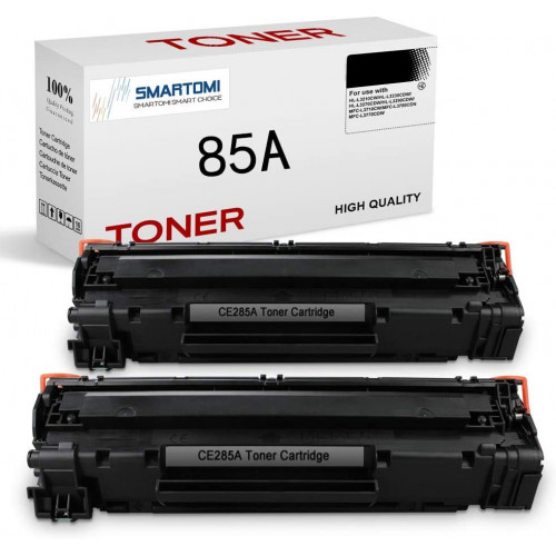 SMARTOMI HP CE285A 85A-kompatibla tonerkassetter (svart, 2-pack)