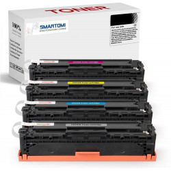 SMARTOMI 4PK HP CF210X 131X renoverade KCMY-tonerkassetter