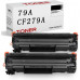 SMARTOMI HP CF279A 79A kompatibel tonerkassett 2PK (med chip)