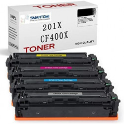 SMARTOMI HP 201X 201A KCMY-kompatibla tonerkassetter 4-pack