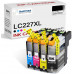 SMARTOMI Brother LC227XL LC225-kompatibla bl?ckpatroner 4PK (KCMY)