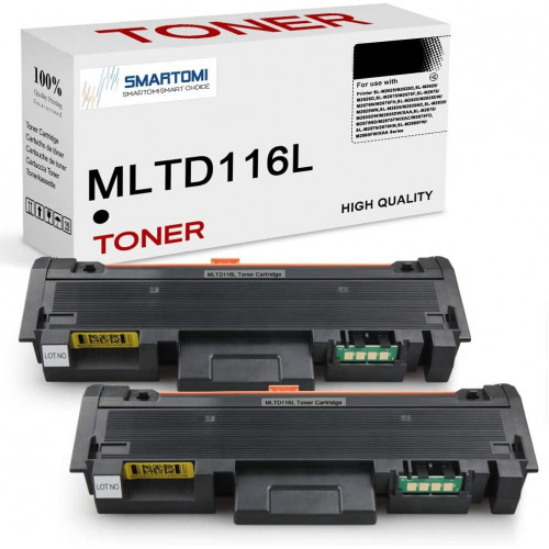 SMARTOMI 2-pack Samsung MLT-D116L svarta tonerkassetter