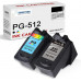SMARTOMI Renoverade Canon PG512 CL513 bl?ckpatroner 2PK