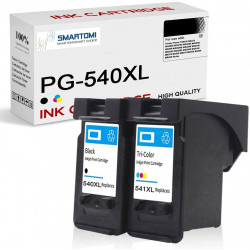 SMARTOMI Renoverade Canon PG540XL CL541XL bl?ckpatroner 2PK