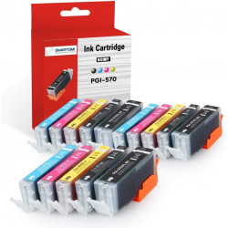 SMARTOMI 15PK Canon PGI-570XL CLI-571XL-kompatibla bl?ckpatroner
