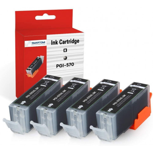 SMARTOMI 4PK Canon PGI-570XL CLI-571XL kompatibla bl?ckpatroner
