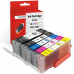 SMARTOMI 5PK Canon PGI-580 XXL CLI-581 XXL kompatibla bl?ckpatroner