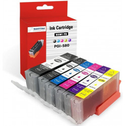 SMARTOMI 6PK Canon PGI-580XXL CLI-581XXL-kompatibla bl?ckpatroner