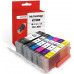 SMARTOMI 6PK Canon PGI-580XXL CLI-581XXL-kompatibla bl?ckpatroner