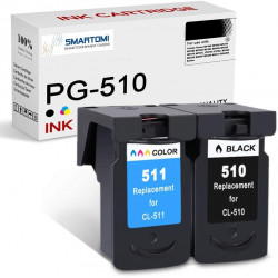 SMARTOMI Renoverade Canon PG510 CL511 bl?ckpatroner 2PK