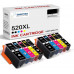 SMARTOMI kompatibel Canon PGI-520XL CLI-521XL bl?ckpatron 10PK (2BK 2PGBK 2C 2M 2Y)