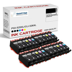 SMARTOMI Canon PGI525 CLI526-kompatibla bl?ckpatroner